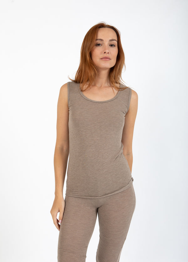 CC Heart CC HEART LANA WOLLEN TANKTOP Shirt/Blouse Hazel melange - 372