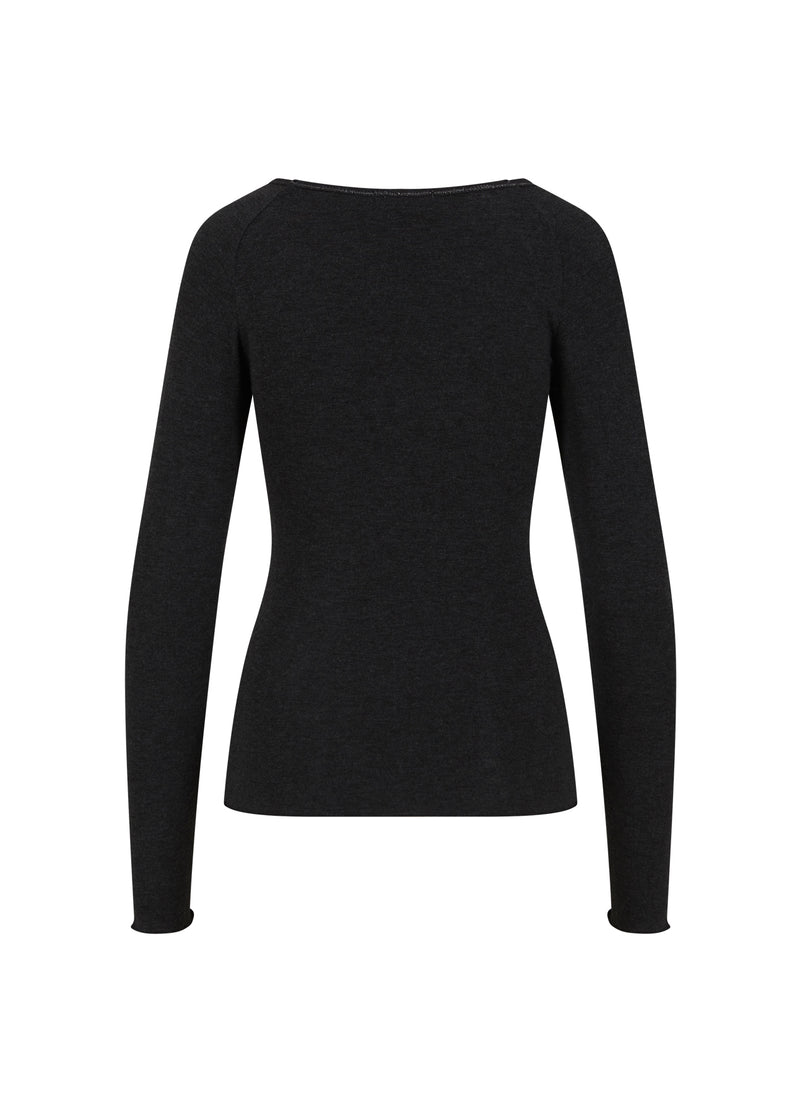 CC Heart CC HEART LANA GEBREID MET LANGE MOUWEN Knitwear Black - 100