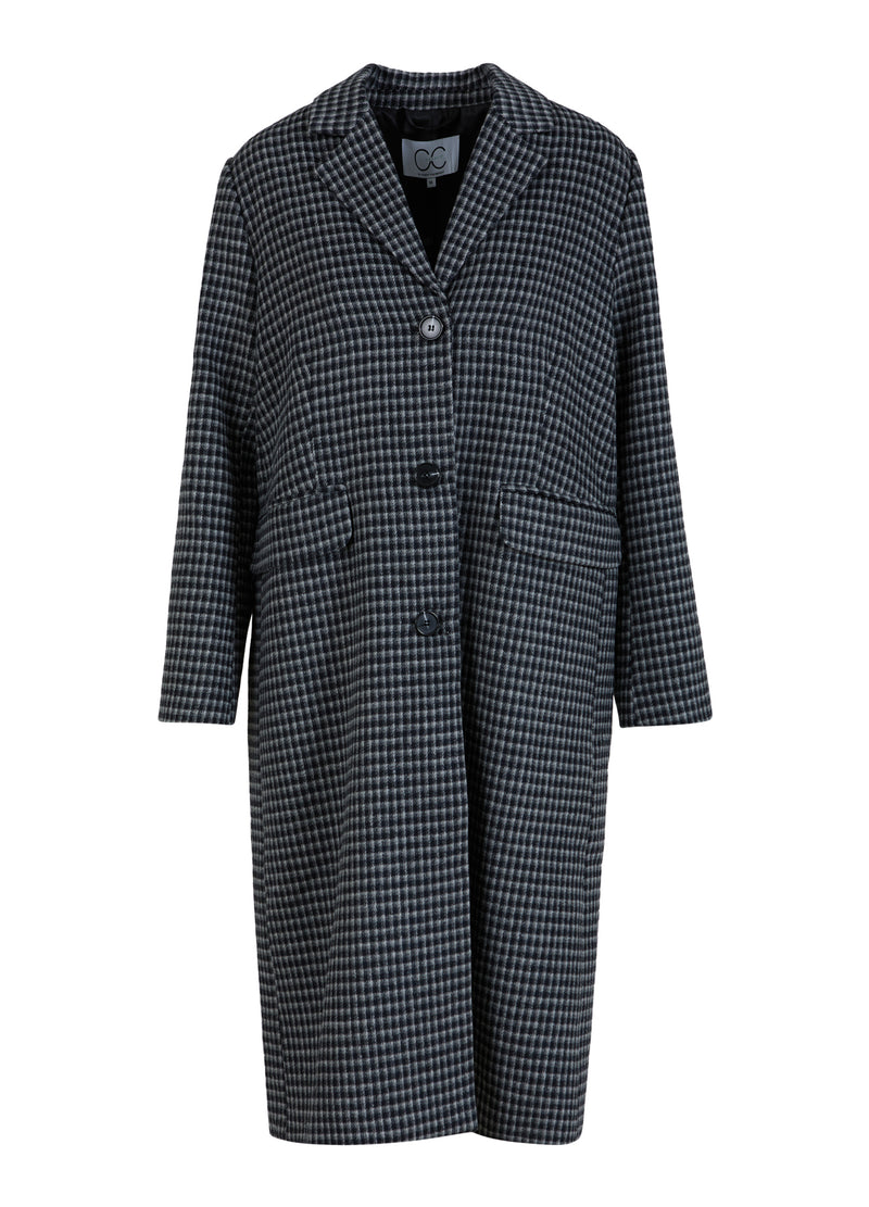 CC Heart CC HEART LEA KLASSIEKE LANGE JAS Outerwear Grey/black check - 156