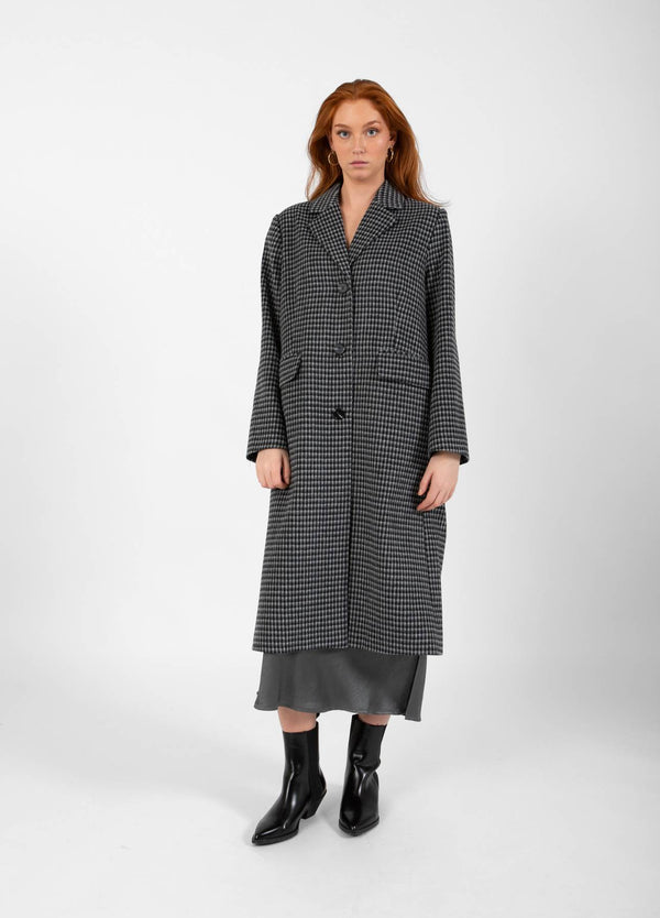 CC Heart CC HEART LEA KLASSIEKE LANGE JAS Outerwear Grey/black check - 156