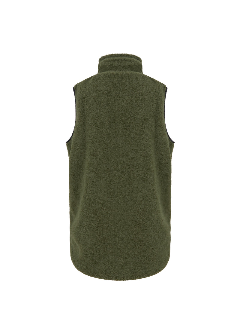 CC Heart CC HEART LENNON MIX PILE VEST Outerwear Army/black - 457