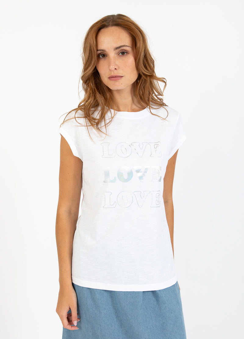 CC Heart CC HEART LOVE T-SHIRT - KAPMOUW T-Shirt White - 200