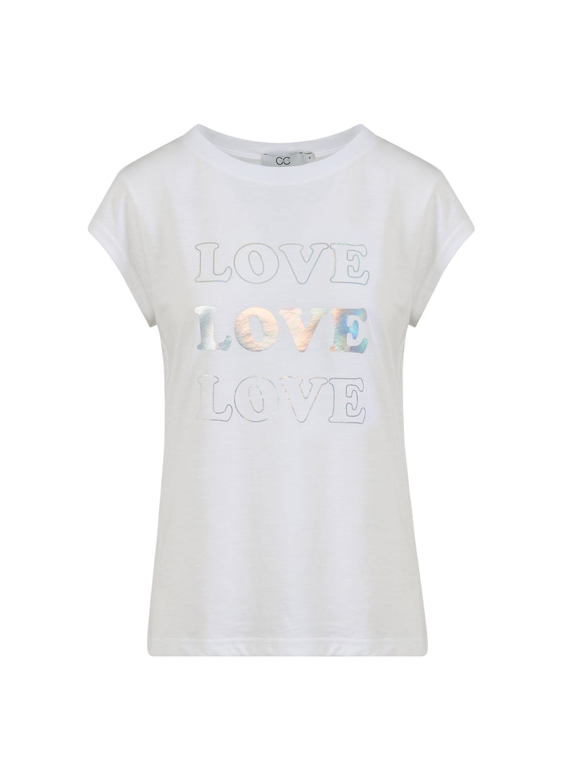 CC Heart CC HEART LOVE T-SHIRT - KAPMOUW T-Shirt White - 200