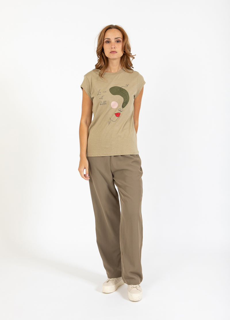 CC Heart CC HEART MABEL BROEK Pants Sand olive - 406