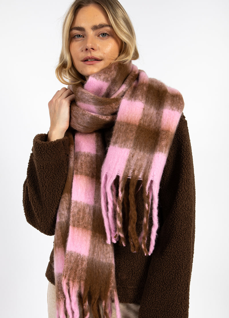 CC Heart CC HEART MAREN SCARF Accessories Brown/pink check - 543