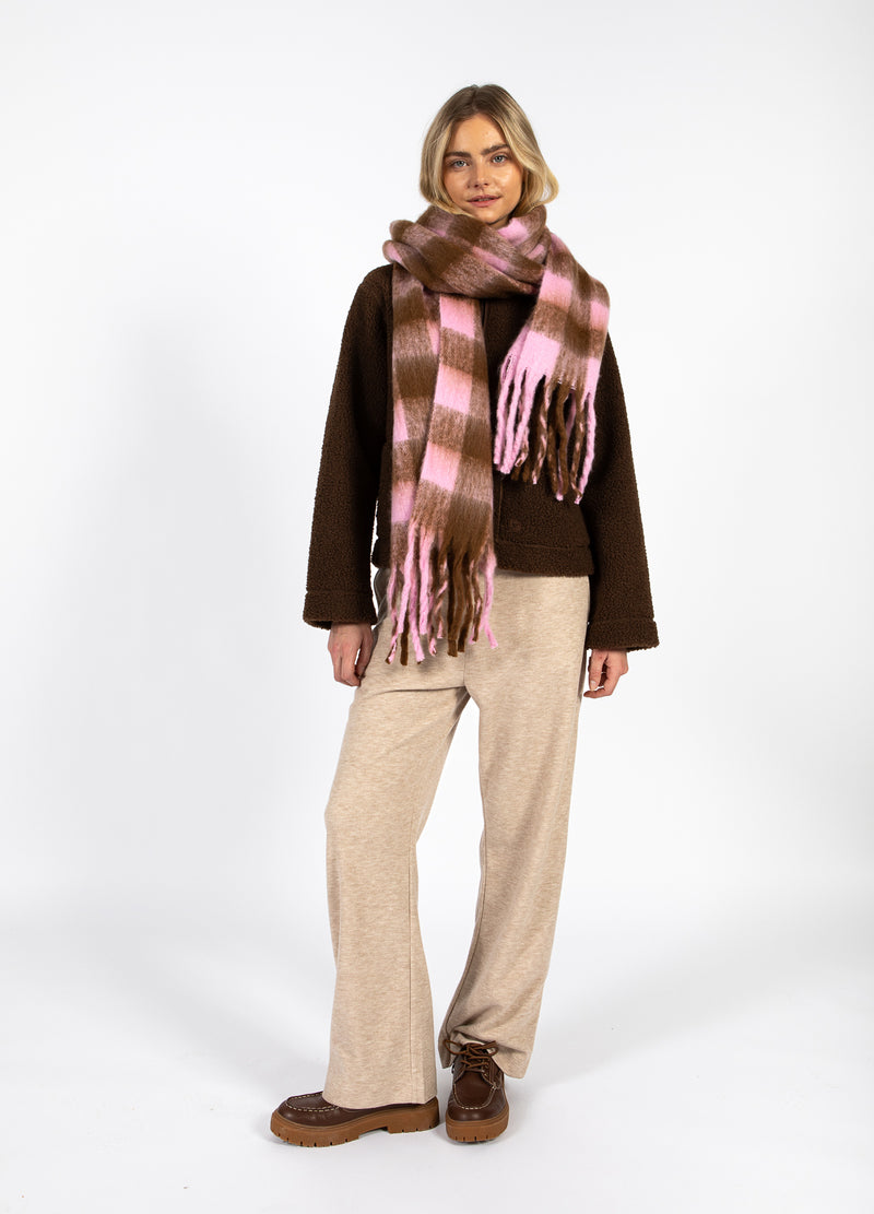 CC Heart CC HEART MAREN SCARF Accessories Brown/pink check - 543