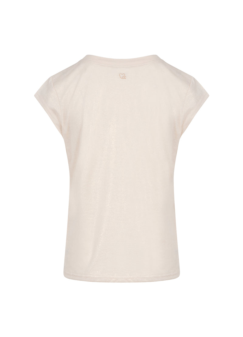 CC Heart CC HEART METALLIC SHIRT - KAPMOUW T-Shirt Sand/gold - 280