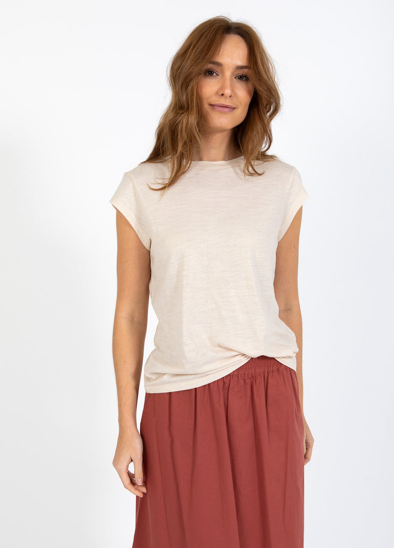 CC Heart CC HEART METALLIC SHIRT - KAPMOUW T-Shirt Sand/gold - 280