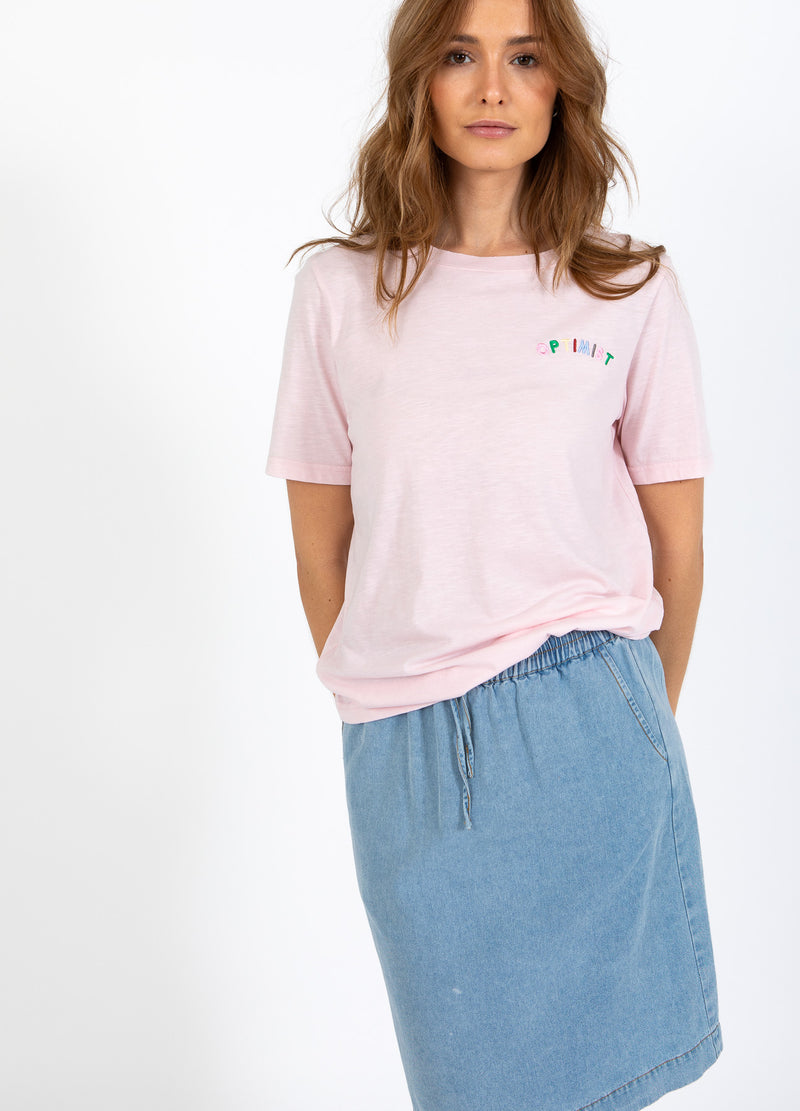 CC Heart CC HEART OPTIMIST T-SHIRT - MIDDELLANGE MOUW T-Shirt Daisy Pink - 600