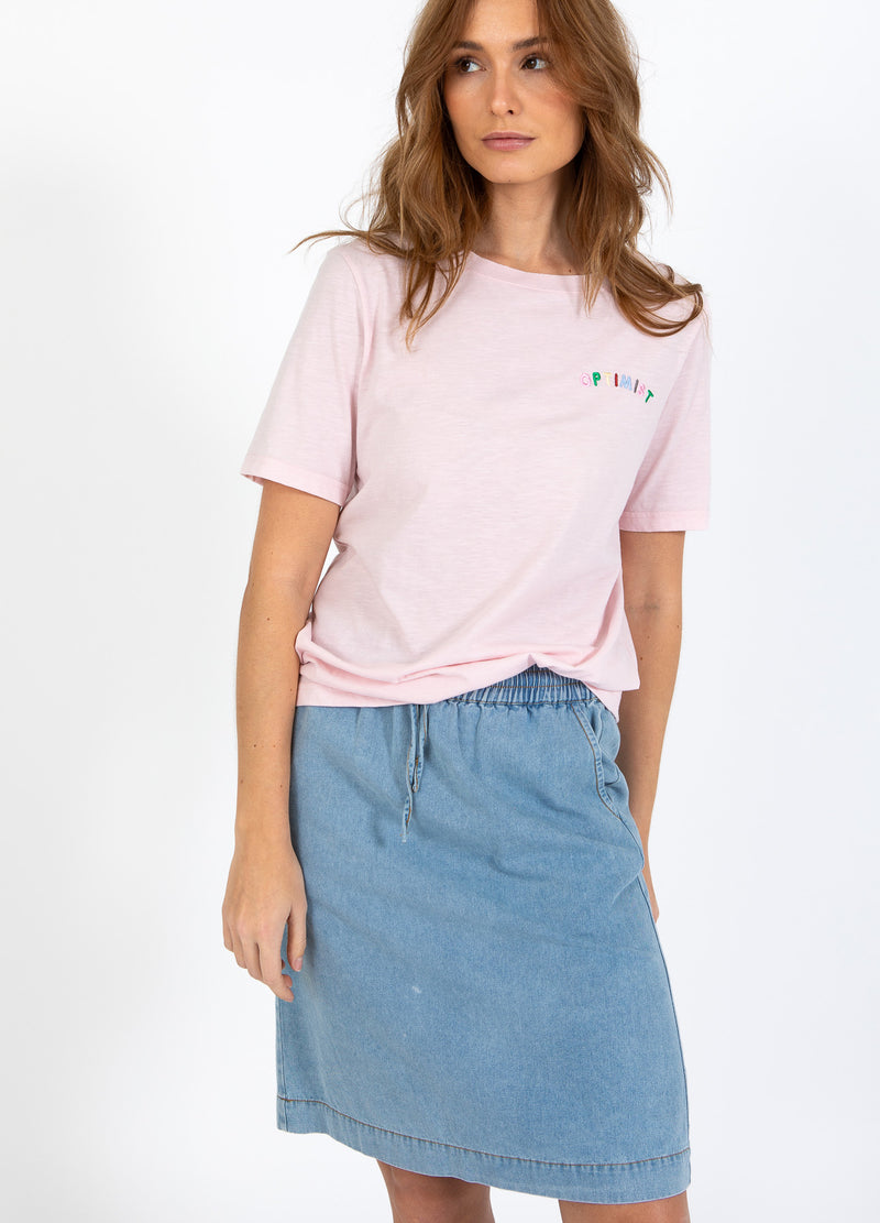 CC Heart CC HEART OPTIMIST T-SHIRT - MIDDELLANGE MOUW T-Shirt Daisy Pink - 600