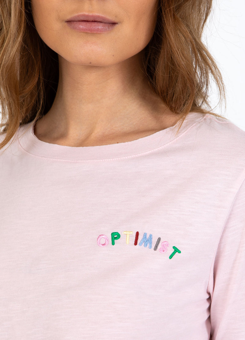 CC Heart CC HEART OPTIMIST T-SHIRT - MIDDELLANGE MOUW T-Shirt Daisy Pink - 600
