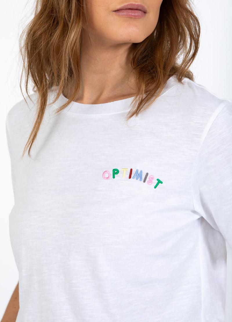 CC Heart CC HEART OPTIMIST T-SHIRT - MIDDELLANGE MOUW T-Shirt White - 200