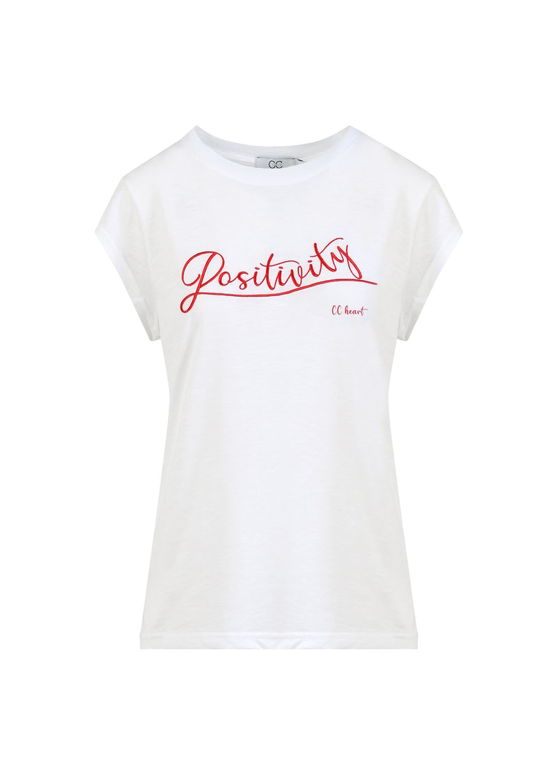 CC Heart CC HEART POSITIVITY T-SHIRT - KAPMOUW T-Shirt White - 200
