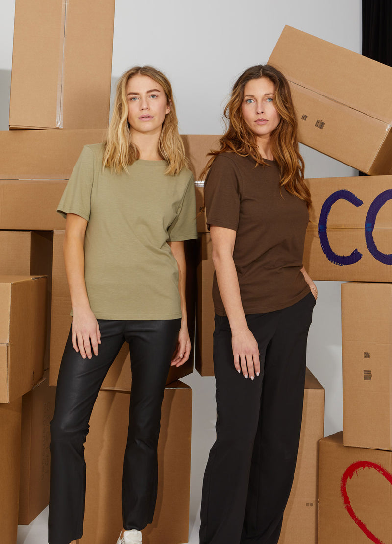 CC Heart CC HEART REGULIERE T-SHIRT T-Shirt Dusty olive - 479