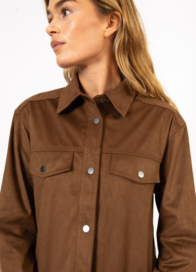 CC Heart CC HEART ROMY SHIRT JACK Outerwear Chocolate brown - 349