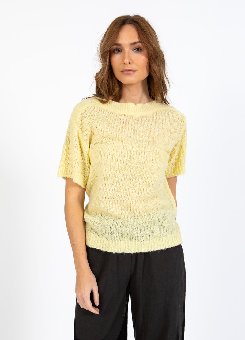 CC Heart CC HEART ROSELYNN KORTE MOUWEN TRUI Knitwear Light honey - 790