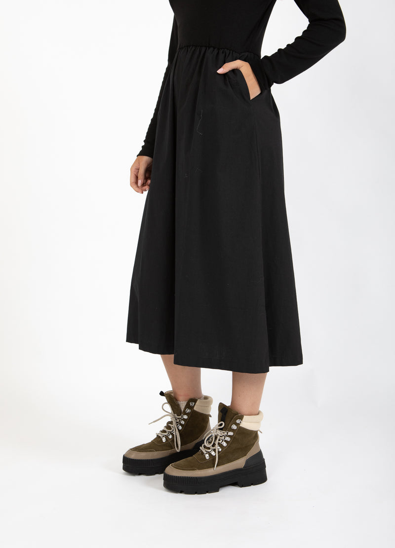 CC Heart CC HEART RYLAN MIX JURK LANGE MOUW Dress Black - 100