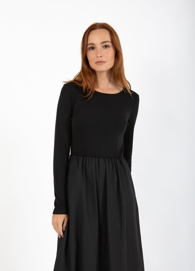 CC Heart CC HEART RYLAN MIX JURK LANGE MOUW Dress Black - 100