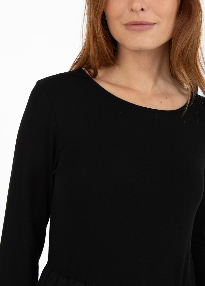 CC Heart CC HEART RYLAN MIX JURK LANGE MOUW Dress Black - 100