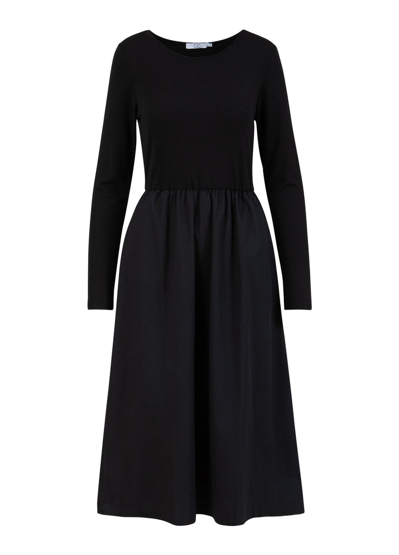 CC Heart CC HEART RYLAN MIX JURK LANGE MOUW Dress Black - 100