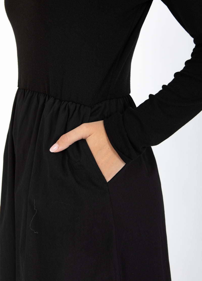 CC Heart CC HEART RYLAN MIX JURK LANGE MOUW Dress Black - 100