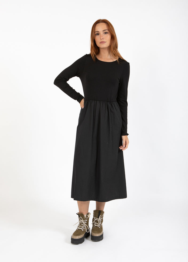 CC Heart CC HEART RYLAN MIX JURK LANGE MOUW Dress Black - 100