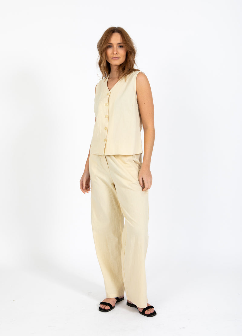 CC Heart CC HEART SCOUT LINNEN-LOOK VEST TOP Vest Light honey - 790