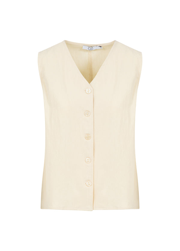 CC Heart CC HEART SCOUT LINNEN-LOOK VEST TOP Vest Light honey - 790