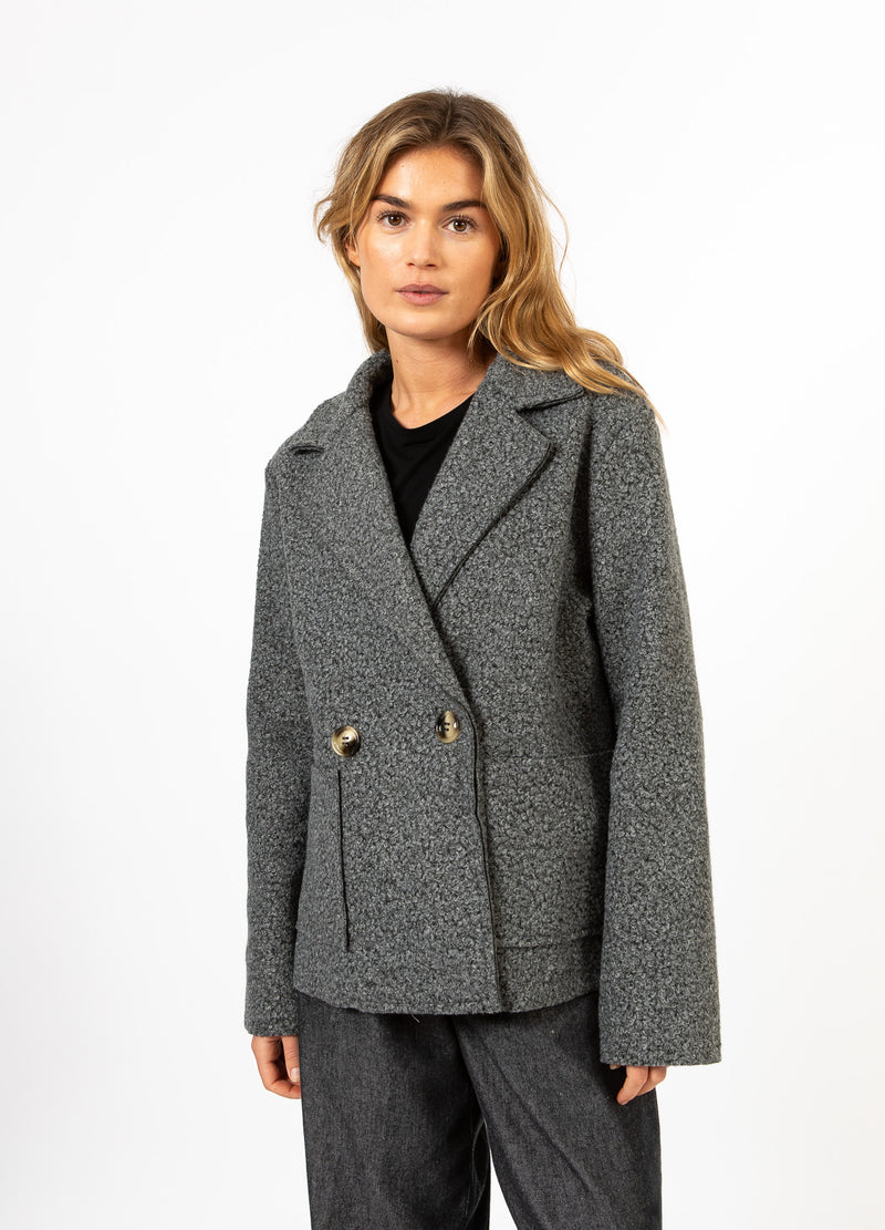 CC Heart CC HEART SIENNA BOUCLE JAS Outerwear Dark Grey - 101