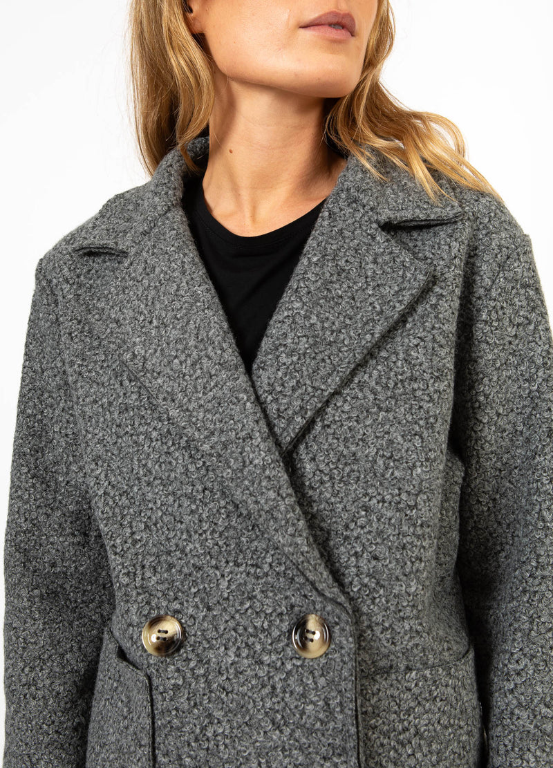 CC Heart CC HEART SIENNA BOUCLE JAS Outerwear Dark Grey - 101