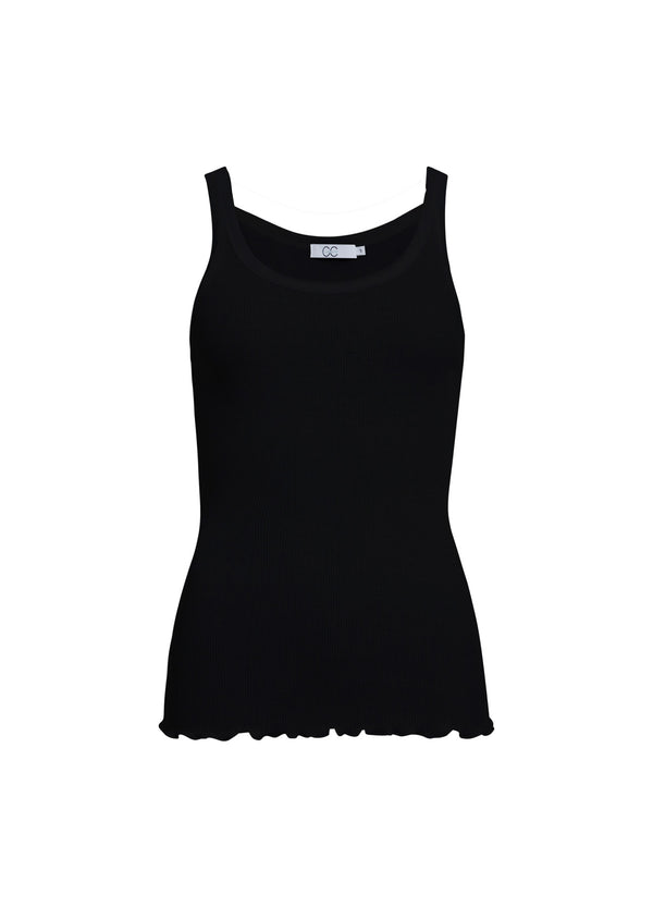 CC Heart CC HEART ZIJDEN TRÄGERTOP Top - Short sleeve Black - 100