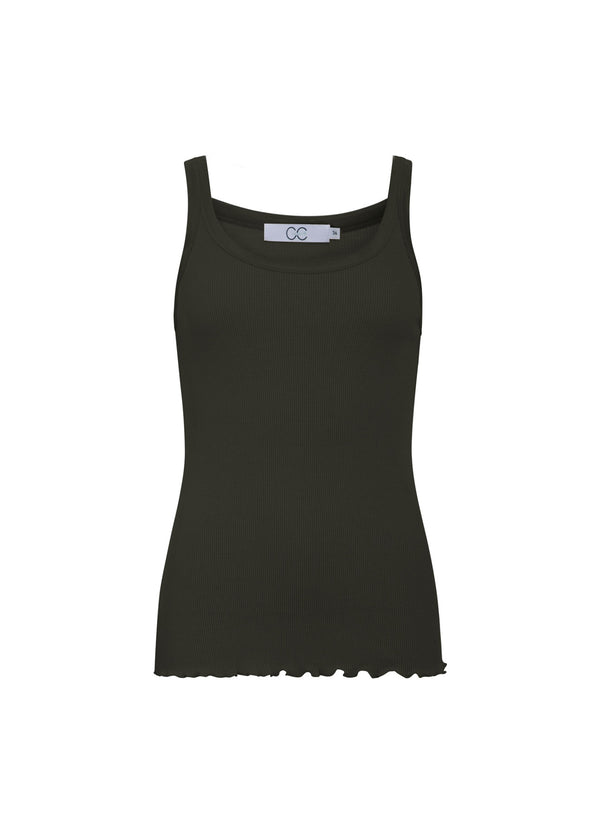 CC Heart CC HEART ZIJDEN TRÄGERTOP Top - Short sleeve Hunter Green - 486