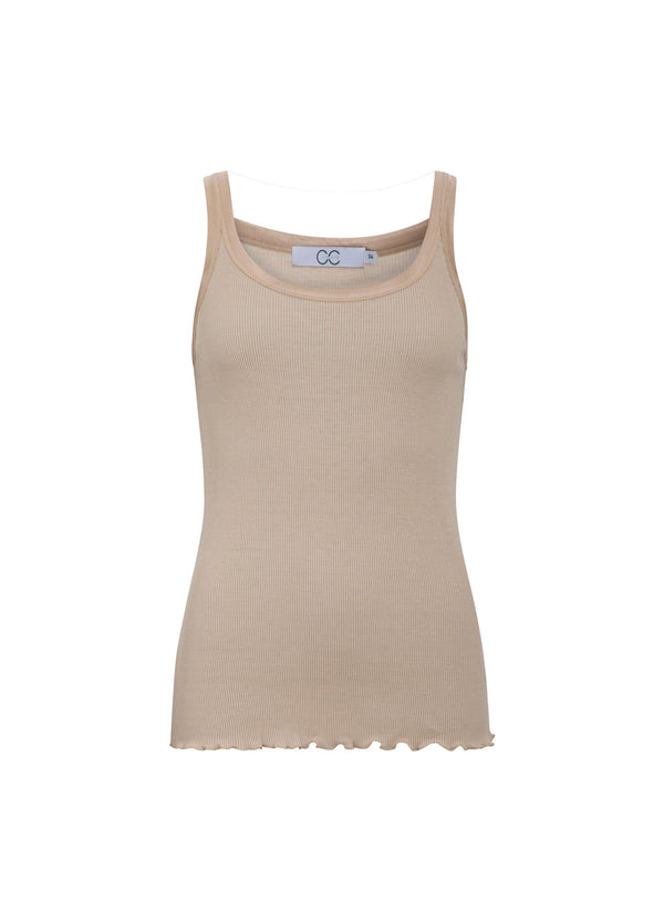 CC Heart CC HEART ZIJDEN TRÄGERTOP Top - Short sleeve Tan - 342