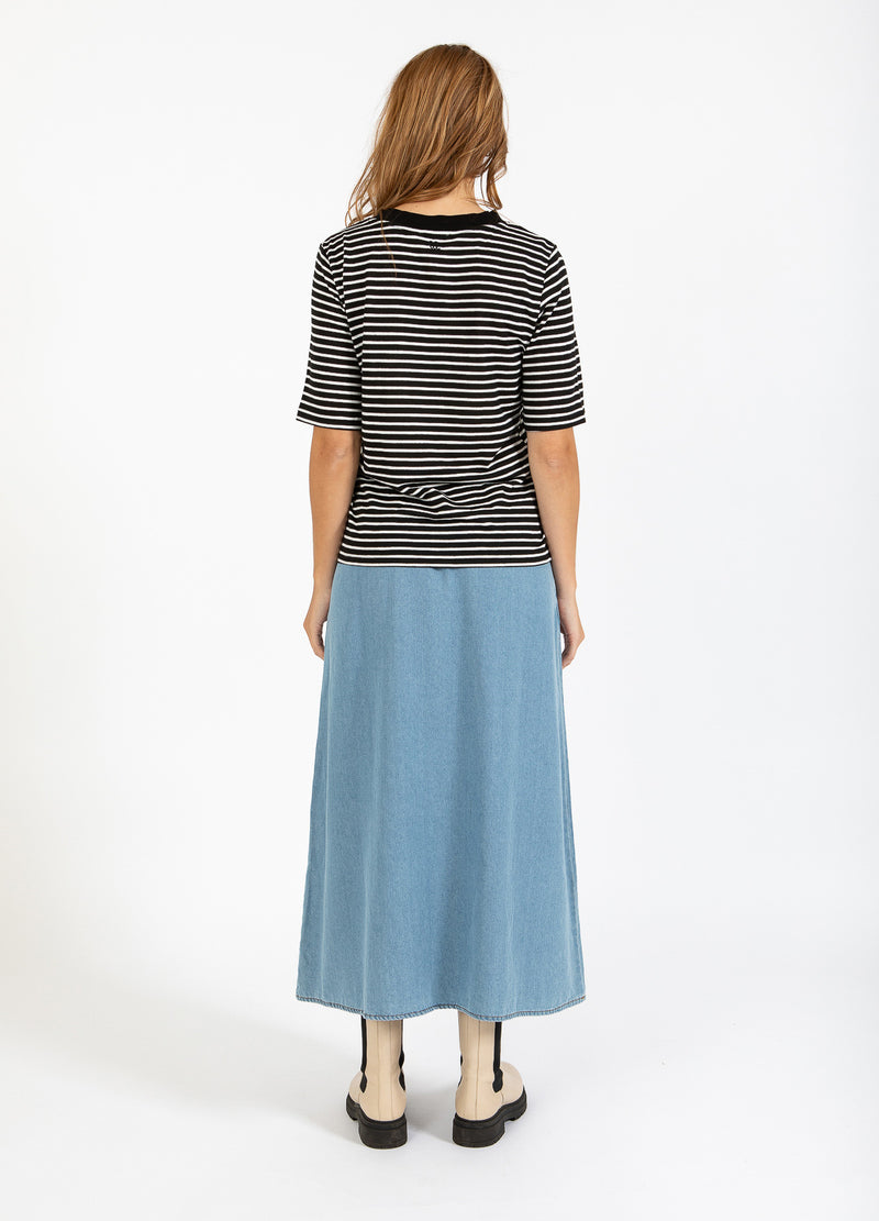 CC Heart CC HEART SILLA GESTREEPT T-SHIRT MET KORTE MOUWEN T-Shirt Black/off white stripes - 105