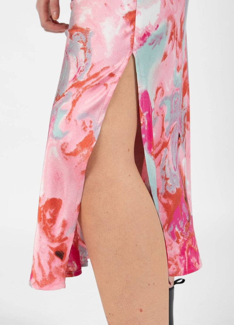 CC Heart  CC HEART SKYLER MIDDELLANGE BEDRUKTE ROK Skirt Red/pink flower - 661