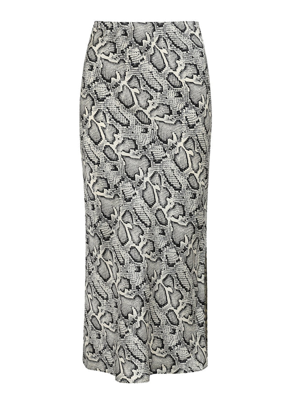 CC Heart  CC HEART SKYLER MIDDELLANGE BEDRUKTE ROK Skirt White snake print - 270