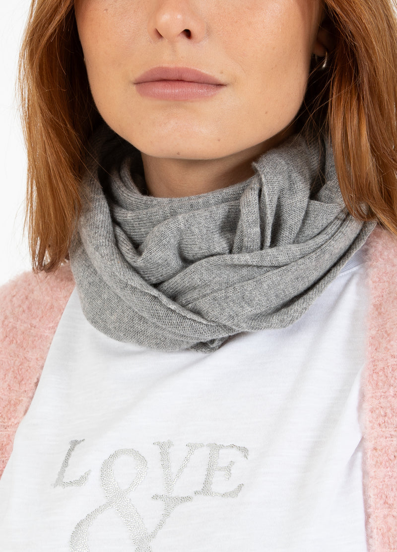 CC Heart CC HEART SOFT DRIEHOEKSCARF Accessories Grey melange - 142