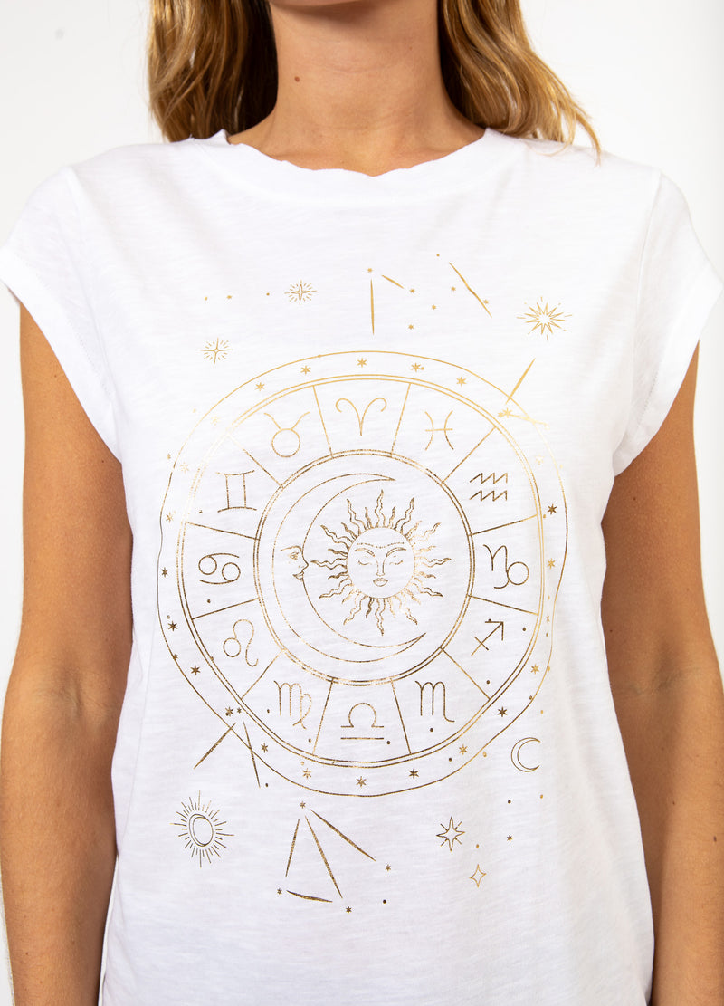 CC Heart CC HEART SOLEIL TEE - CAP MOUWEN T-Shirt White - 200