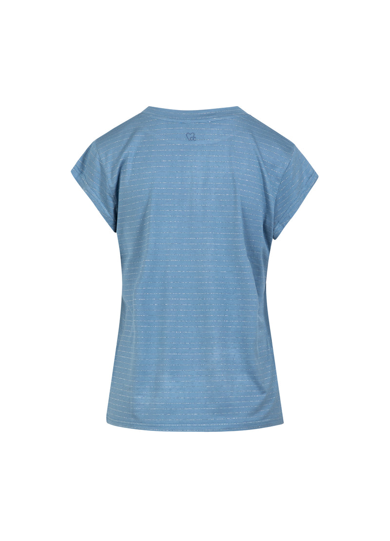 CC Heart CC HEART SPARKLE TEE - CAP MOUW T-Shirt Mid blue lurex - 558