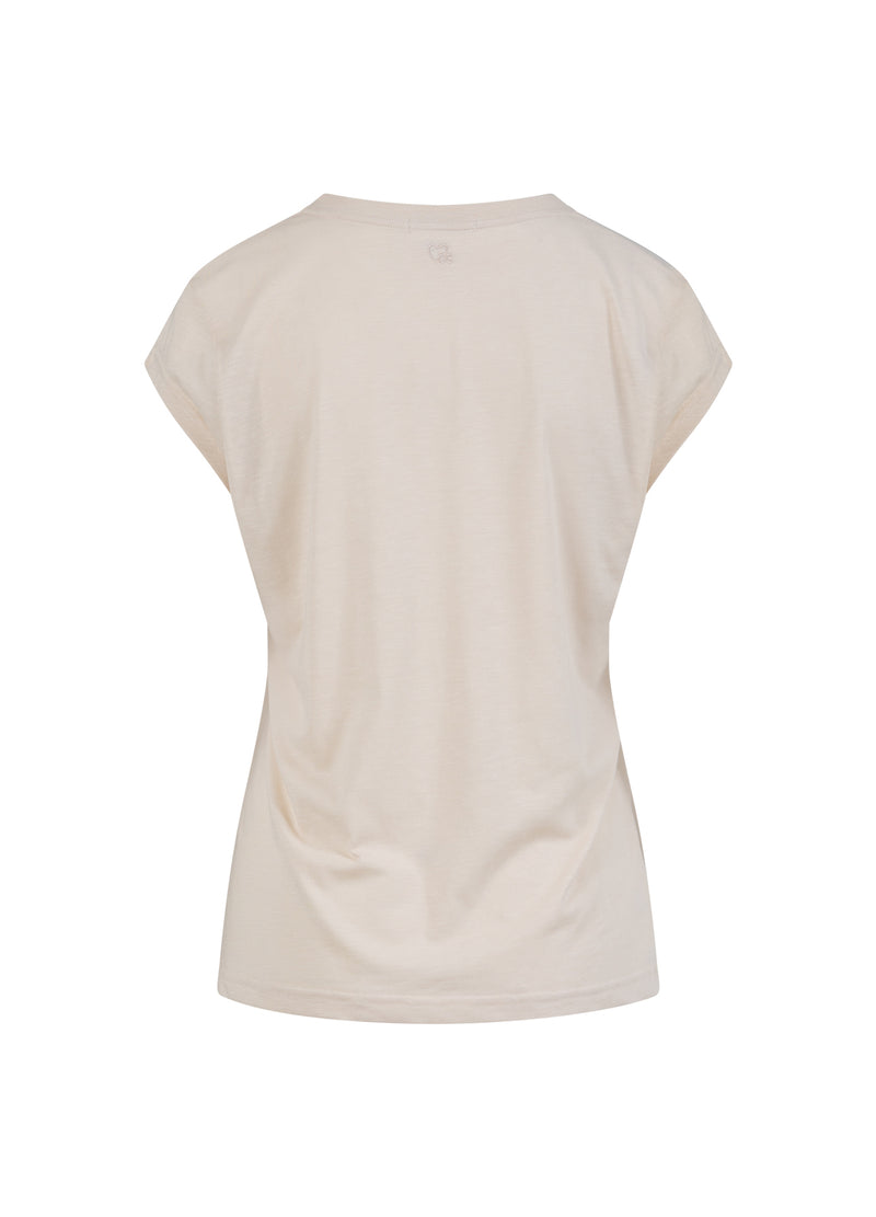 CC Heart CC HEART V-HALS T-SHIRT T-Shirt Creme - 241