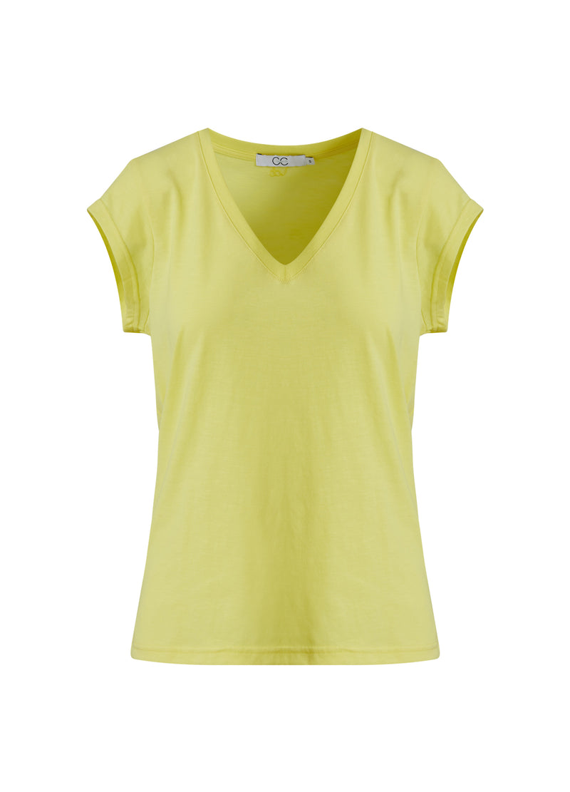 CC Heart CC HEART V-HALS T-SHIRT T-Shirt Warm lemon - 784