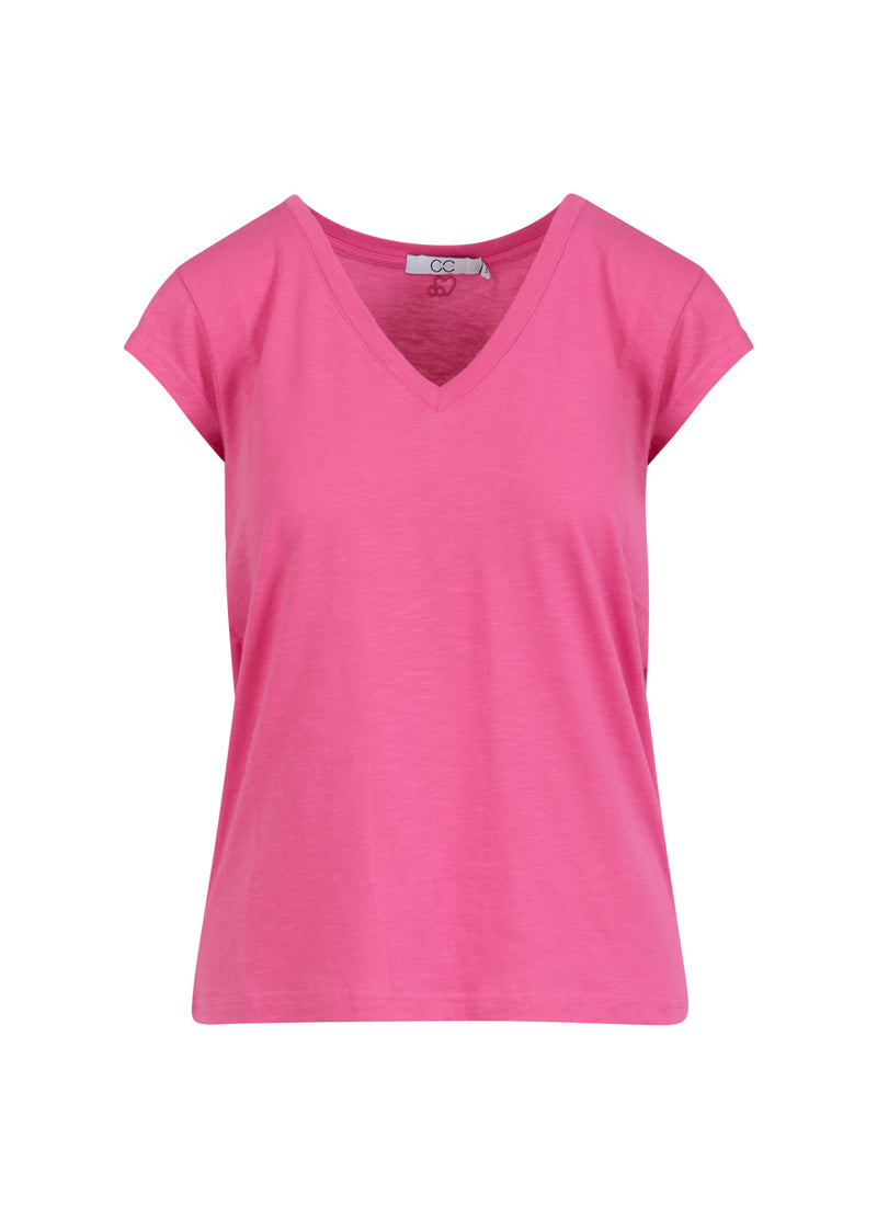CC Heart CC HEART V-HALS T-SHIRT T-Shirt Clear pink - 691