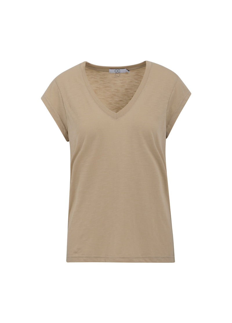 CC Heart CC HEART V-HALS T-SHIRT T-Shirt Golden Sand - 300