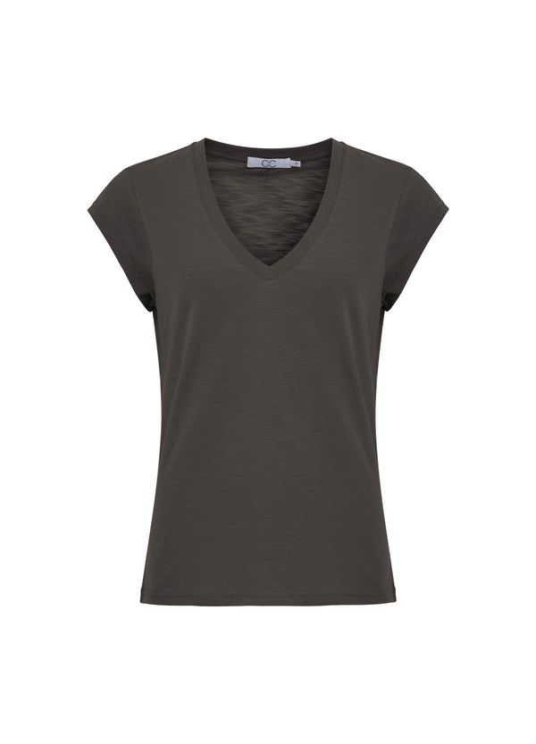 CC Heart CC HEART V-HALS T-SHIRT T-Shirt Hunter Green - 486