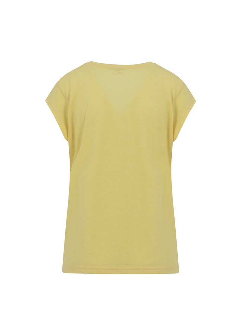 CC Heart CC HEART V-HALS T-SHIRT T-Shirt Sunny Yellow - 700
