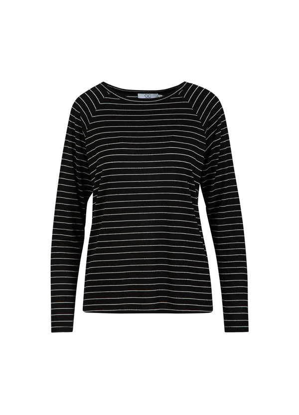 CC Heart CC HEART VALERIE STREEP LANGERMOUW T-SHIRT T-Shirt Black lurex stripe - 100