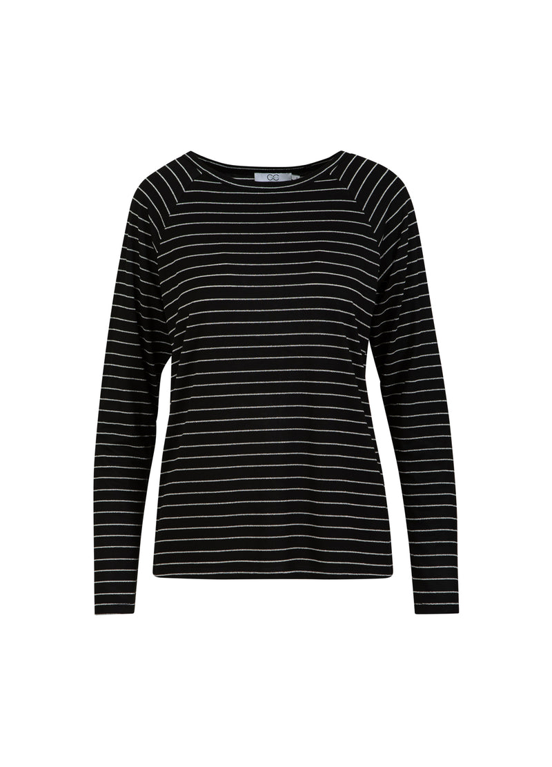 CC Heart CC HEART VALERIE STREEP LANGERMOUW T-SHIRT T-Shirt Black lurex stripe - 100
