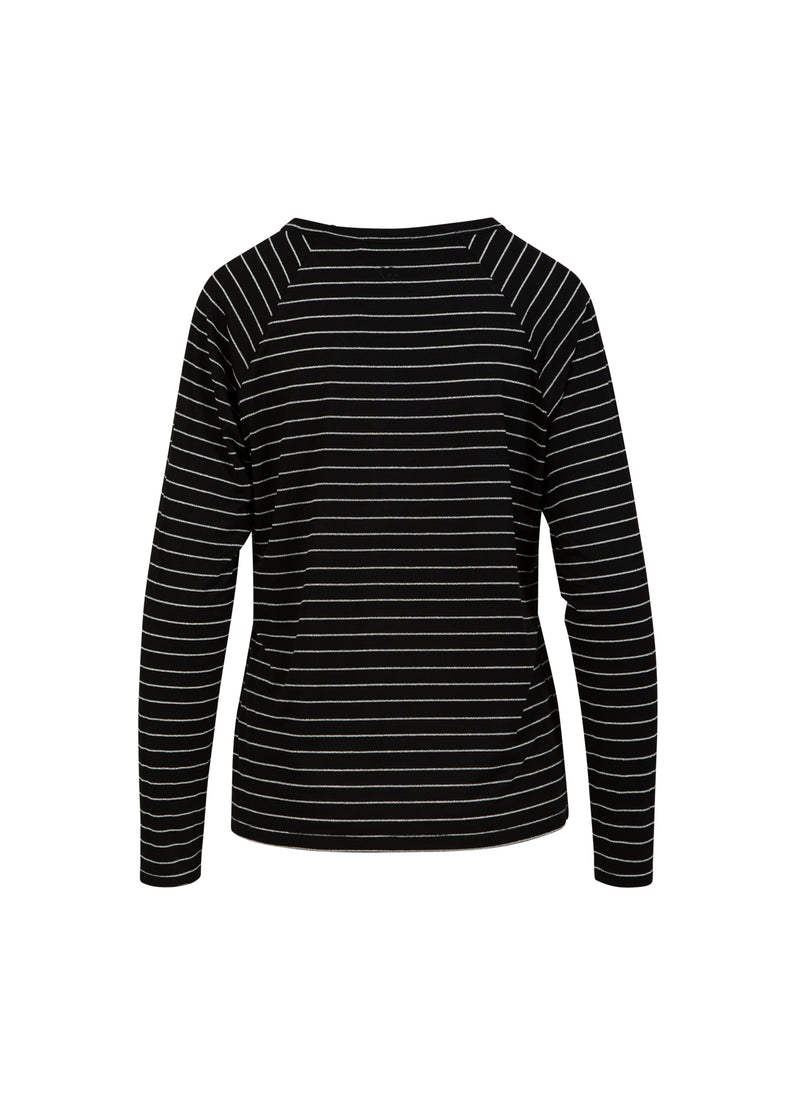 CC Heart CC HEART VALERIE STREEP LANGERMOUW T-SHIRT T-Shirt Black lurex stripe - 100