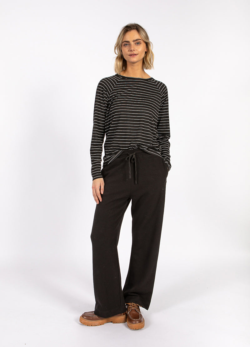 CC Heart CC HEART VALERIE STREEP LANGERMOUW T-SHIRT T-Shirt Black lurex stripe - 100
