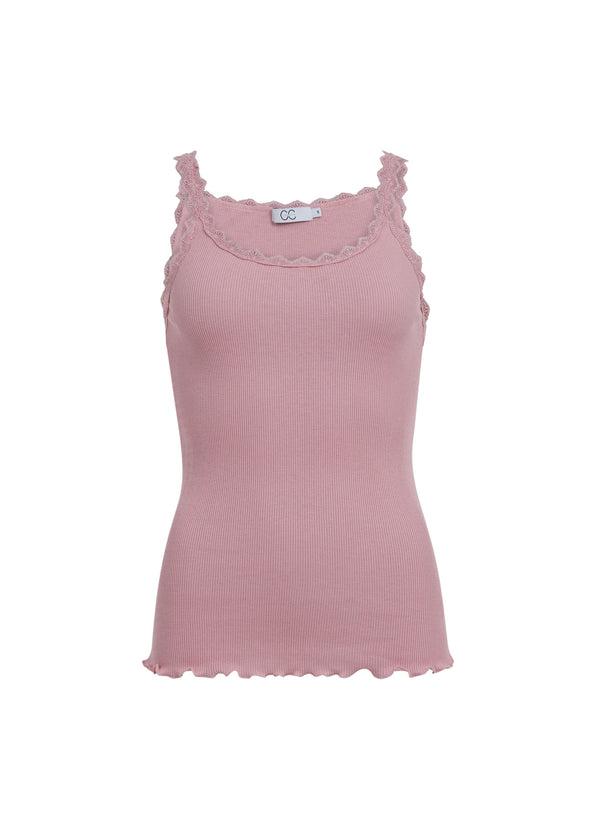 CC Heart CC HEART ZIJDE TANKTOP MET KANT Top - Short sleeve Old rose - 690